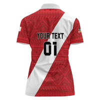 Personalized Peru 2024 Football Women Polo Shirt Come On La Bicolor - Wonder Print Shop