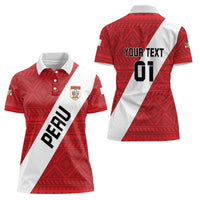 Personalized Peru 2024 Football Women Polo Shirt Come On La Bicolor - Wonder Print Shop