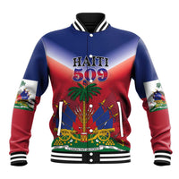 Personalized Haiti 509 Baseball Jacket Repiblik d Ayiti