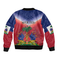 Personalized Haiti 509 Bomber Jacket Repiblik d Ayiti