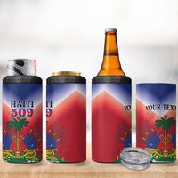 Personalized Haiti 509 4 in 1 Can Cooler Tumbler Repiblik d Ayiti