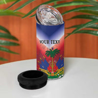 Personalized Haiti 509 4 in 1 Can Cooler Tumbler Repiblik d Ayiti