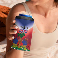 Personalized Haiti 509 4 in 1 Can Cooler Tumbler Repiblik d Ayiti