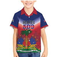 Personalized Haiti 509 Family Matching Mermaid Dress and Hawaiian Shirt Repiblik d Ayiti