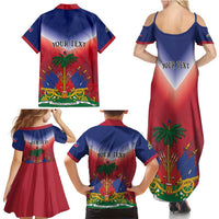 Personalized Haiti 509 Family Matching Summer Maxi Dress and Hawaiian Shirt Repiblik d Ayiti