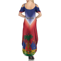 Personalized Haiti 509 Family Matching Summer Maxi Dress and Hawaiian Shirt Repiblik d Ayiti