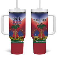 Personalized Haiti 509 Tumbler With Handle Repiblik d Ayiti