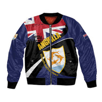 Personalised Anguilla Bomber Jacket Strength and Endurance Grunge