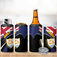 Personalised Anguilla 4 in 1 Can Cooler Tumbler Strength and Endurance Grunge