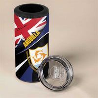 Personalised Anguilla 4 in 1 Can Cooler Tumbler Strength and Endurance Grunge