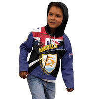 Personalised Anguilla Kid Hoodie Strength and Endurance Grunge