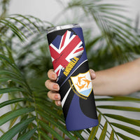 Personalised Anguilla Skinny Tumbler Strength and Endurance Grunge