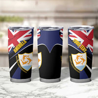 Personalised Anguilla Tumbler Cup Strength and Endurance Grunge