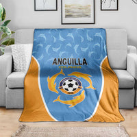 Anguilla Football Blanket Come On Soccer Dolphins