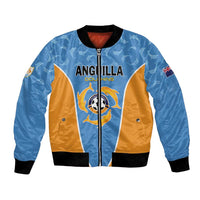 Custom Anguilla Football Bomber Jacket Come On Soccer Dolphins