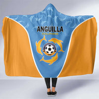 Anguilla Football Hooded Blanket Come On Soccer Dolphins