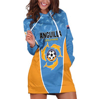 Custom Anguilla Football Hoodie Dress Come On Soccer Dolphins