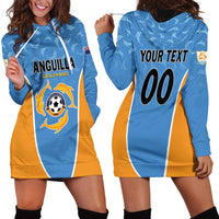 Custom Anguilla Football Hoodie Dress Come On Soccer Dolphins