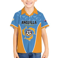 Custom Anguilla Football Kid Hawaiian Shirt Come On Soccer Dolphins
