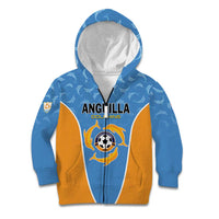 Custom Anguilla Football Kid Hoodie Come On Soccer Dolphins