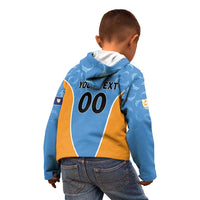 Custom Anguilla Football Kid Hoodie Come On Soccer Dolphins