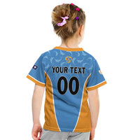 Custom Anguilla Football Kid T Shirt Come On Soccer Dolphins