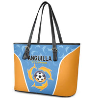 Anguilla Football Leather Tote Bag Come On Soccer Dolphins