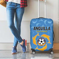 Anguilla Football Luggage Cover Come On Soccer Dolphins