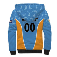 Custom Anguilla Football Sherpa Hoodie Come On Soccer Dolphins