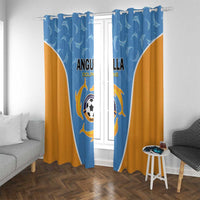 Anguilla Football Window Curtain Come On Soccer Dolphins