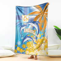 Anguilla 3 Dolphins Blanket Summer Stylized