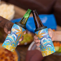 Personalised Anguilla 3 Dolphins 4 in 1 Can Cooler Tumbler Summer Stylized