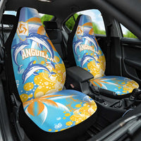 Anguilla 3 Dolphins Car Seat Cover Summer Stylized