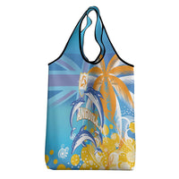 Anguilla 3 Dolphins Grocery Bag Summer Stylized