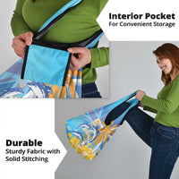 Anguilla 3 Dolphins Grocery Bag Summer Stylized