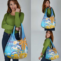 Anguilla 3 Dolphins Grocery Bag Summer Stylized