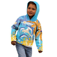 Personalised Anguilla 3 Dolphins Kid Hoodie Summer Stylized