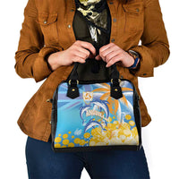 Anguilla 3 Dolphins Shoulder Handbag Summer Stylized