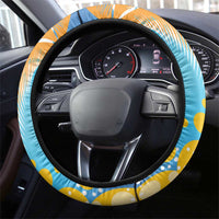 Anguilla 3 Dolphins Steering Wheel Cover Summer Stylized