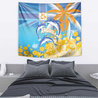 Anguilla 3 Dolphins Tapestry Summer Stylized