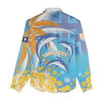 Personalised Anguilla 3 Dolphins Women Casual Shirt Summer Stylized