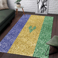 Saint Vincent and the Grenadines Vincy Mas Area Rug SVG Glitter Color Style - Wonder Print Shop