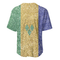 Saint Vincent and the Grenadines Vincy Mas Baseball Jersey SVG Glitter Color Style - Wonder Print Shop