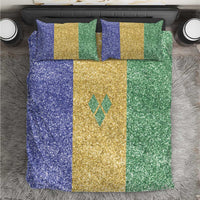 Saint Vincent and the Grenadines Vincy Mas Bedding Set SVG Glitter Color Style - Wonder Print Shop
