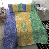 Saint Vincent and the Grenadines Vincy Mas Bedding Set SVG Glitter Color Style - Wonder Print Shop