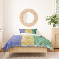 Saint Vincent and the Grenadines Vincy Mas Bedding Set SVG Glitter Color Style - Wonder Print Shop