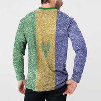 Saint Vincent and the Grenadines Vincy Mas Button Sweatshirt SVG Glitter Color Style - Wonder Print Shop