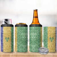 Saint Vincent and the Grenadines Vincy Mas 4 in 1 Can Cooler Tumbler SVG Glitter Color Style - Wonder Print Shop