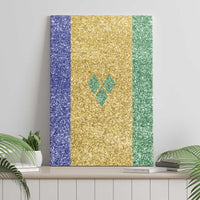 Saint Vincent and the Grenadines Vincy Mas Canvas Wall Art SVG Glitter Color Style - Wonder Print Shop