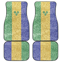 Saint Vincent and the Grenadines Vincy Mas Car Mats SVG Glitter Color Style - Wonder Print Shop